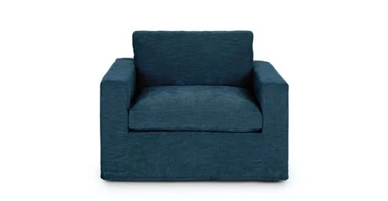 صندلی تختخواب دار Alzey Dash Blue Slipcover
