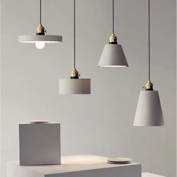 چراغ های آویز سیمانی مدرن زیبا - آکسونات