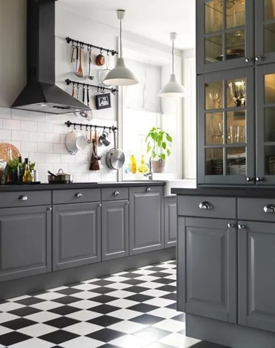 15 آشپزخانه خیره کننده خاکستری