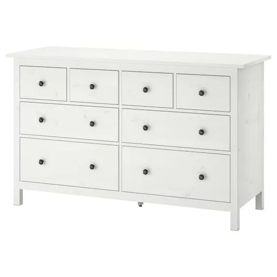 کمد 8 کشو HEMNES ، لکه سفید ، 63x37 3/8 "- IKEA