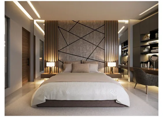 طراحی مبلمان اتاق خواب مدرن