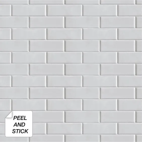 کاغذ دیواری کاغذ دیواری لایه بردار و خود چسب کاغذ سفید وینیل 30.75 فوت مربع |  NW34000