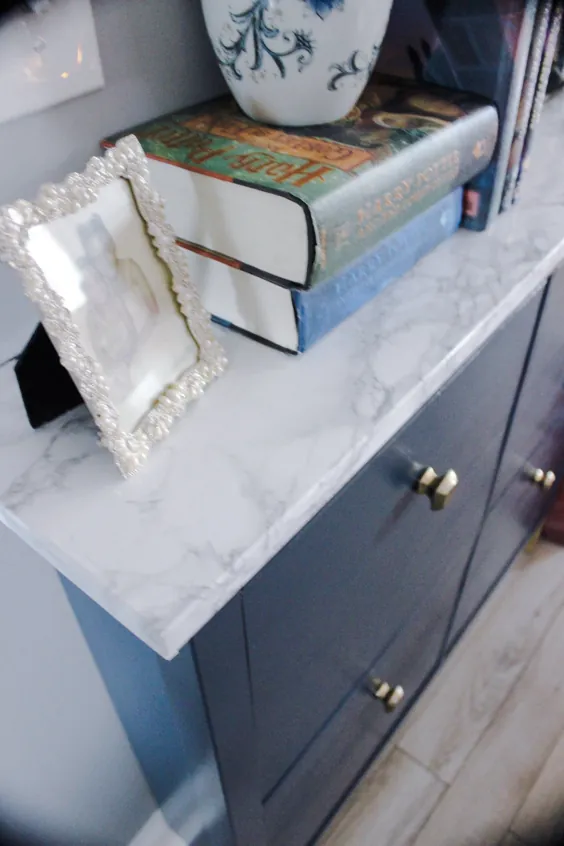 DIY on a Dime: Glamming my Ikea Hemnes Cabinet Shoes - Randolph and Roses