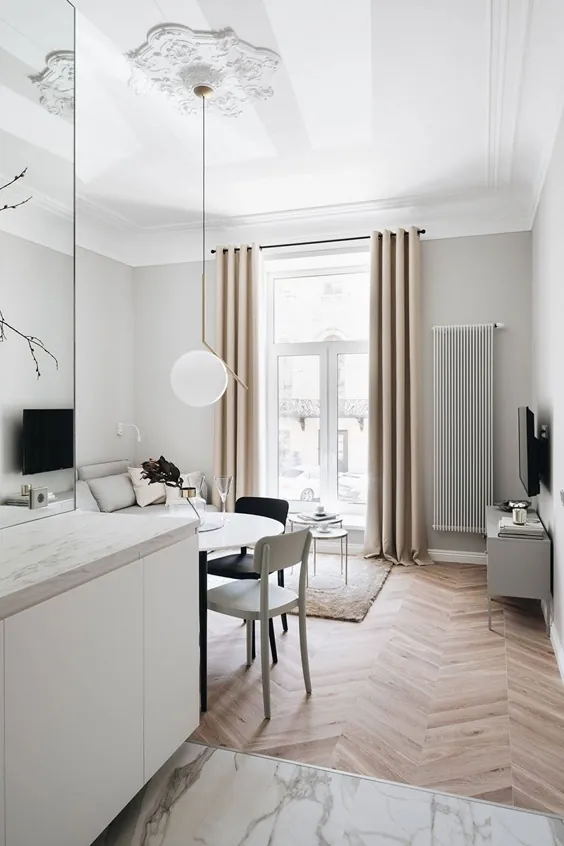 apartment آپارتمان سفید جذاب در قلب سن پترزبورگ〛 ◾ عکس ◾ ایده ها ◾ طراحی