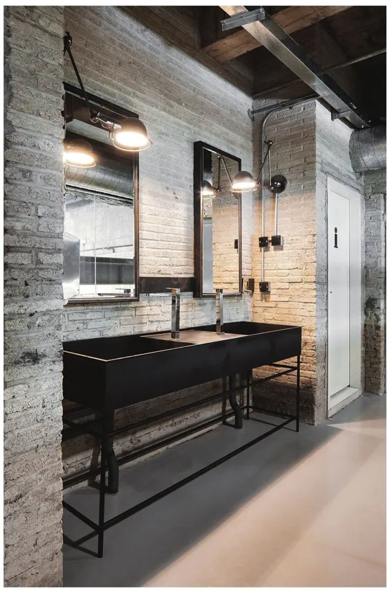 حمام طراحی داخلی صنعتی