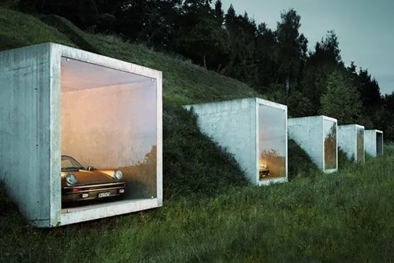 این گاراژ پارکینگ مدرن سوئیس یک رویای مردانه است