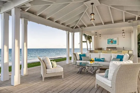 چرا سبک همپتون برای زندگی گاه به گاه ساحلی مناسب است |  راهنمای دکوراسیون منزل