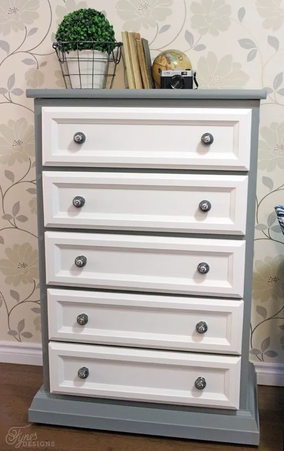 Tall Dresser Makeover آموزش با اصلاح و رنگ