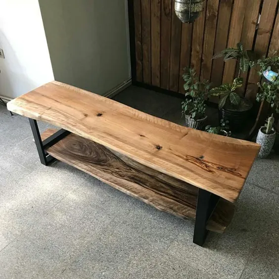 میز tv ساخته شده از چوب گردو