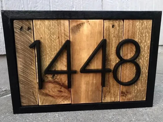 شماره های خانه نشانی مدرن نشانی ثبت علامت دکور خانه |  اتسی