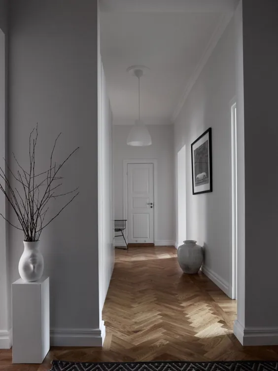 یک آپارتمان زیبا در استکهلم و چند ایده برای سرقت برای یک ظاهر شیک و بی دردسر - طراحی Nordic