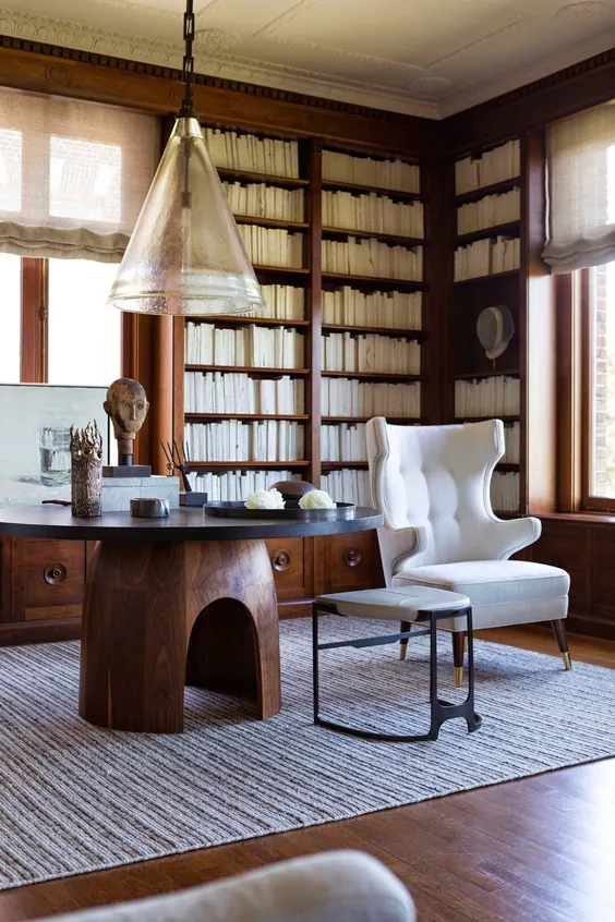 زیبایی شناسی زیبا جلد صحبت می کند: یک کتابخانه زیبا و کلاسیک با خنک الکترونیکی توسط طراح سانفرانسیسکو ، جفری دی سوزا