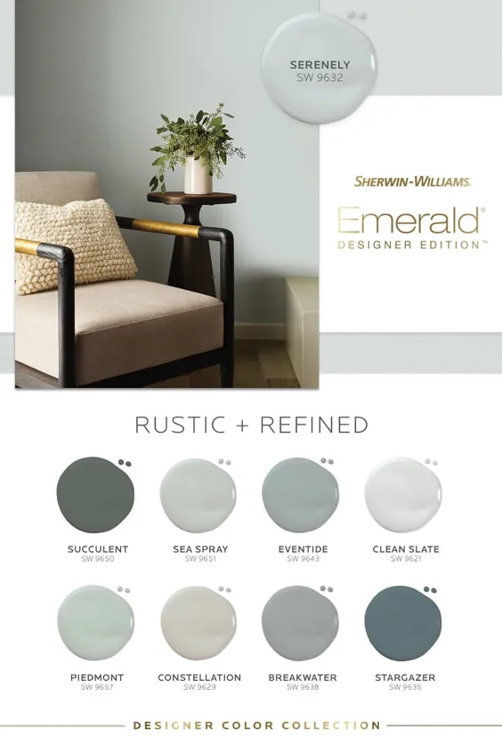 Emerald® Designer Edition TM: Rustic + Refined Paint Paint از شروین-ویلیامز