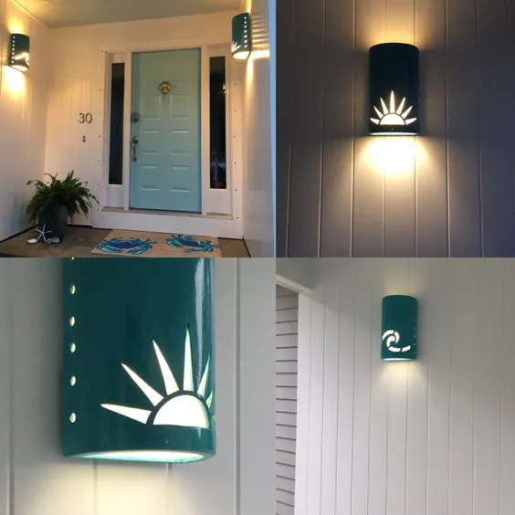 Sun Rise Outdoor Seramic Wall Sconce / نور ساحلی / | اتسی