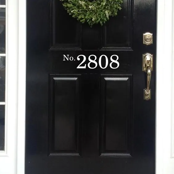 شماره های خانه وینیل شماره آدرس عکس برگردان درب جلو برای |  اتسی