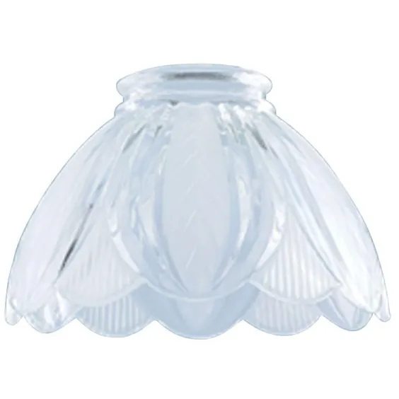 Westinghouse 4-3 / 4 in. x 7-1 / 2 in. Clear Etched Fan and Fixture Shade-8159600 - انبار خانه