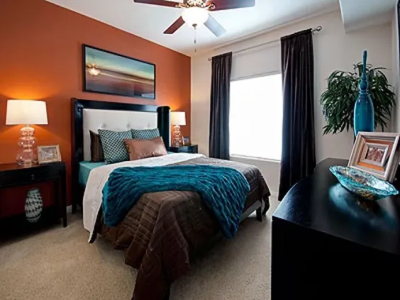 بهترین ایده های دیوار اتاق خواب 25+ نارنجی در Pinterest |  دکور اتاق نارنجی ، دکور اتاق خواب نارنجی و دکور اتاق نشیمن نارنجی