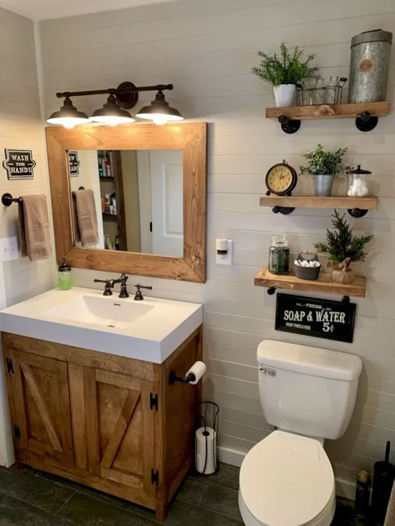 48 ایده ظریف طراحی حمام برای آپارتمان کوچک با بودجه - 2019 - دیوان حمام