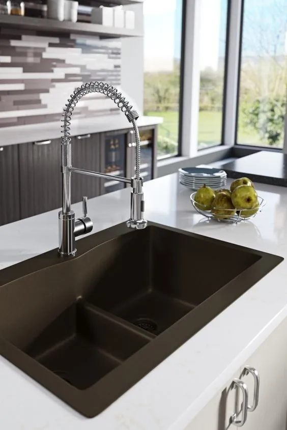 10 ایده سینک ظرفشویی آشپزخانه مینیمالیست مدرن ~ GODIYGO.COM