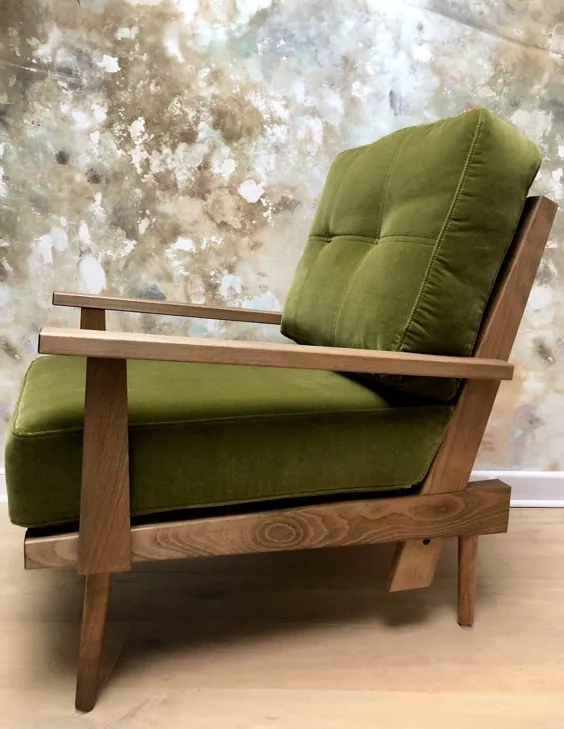 صندلی مخملی سبز دوست داشتنی ..... مناسب برای منطقه طرح باز من - HORNSBY STYLE