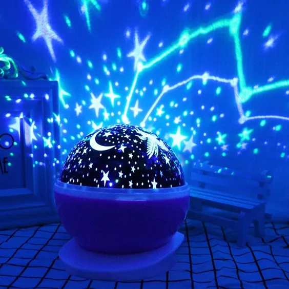 Star Projector Lamp Night Light 360 درجه اتاق عاشقانه Rotating Cosmos Star Projuctor، دکوراسیون کریسمس چراغ نور Starry Moon Sky Night پروژکتور کودک چراغ اتاق خواب - Walmart.com