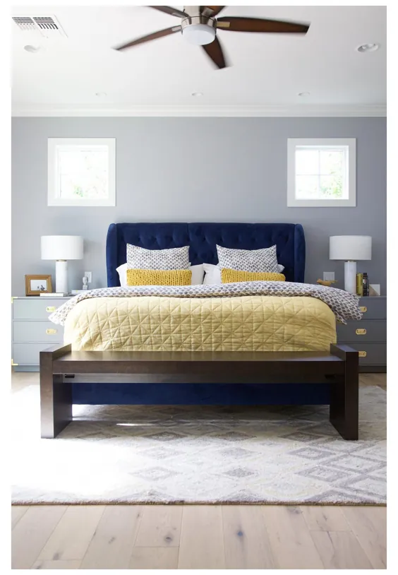 ایده های دنج اتاق خواب برای زوج ها طرح های رنگی آبی
