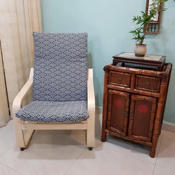 جلد بالشتک صندلی IKEA Poang موج ژاپنی |  اتسی
