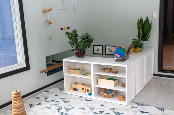 اتاق بازی Montessori برای کودک 3 ساله به اشتراک گذاشته شده است