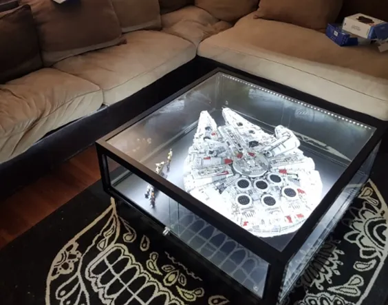 میز قهوه خوری Lego Display Case for Star Wars Millennium Falcon