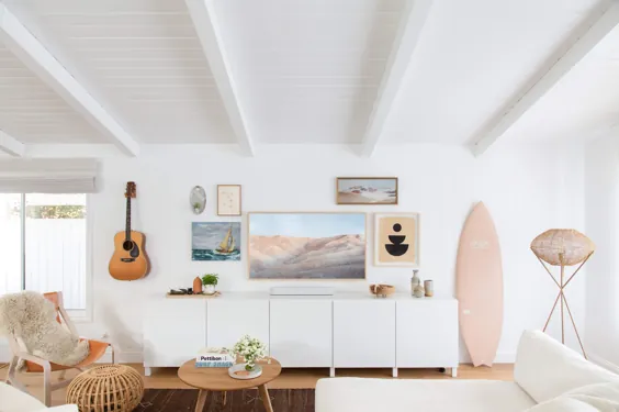 یک خانه ساحلی Breezy یک Tech Expert با سلامتی در ذهن تزیین شده است