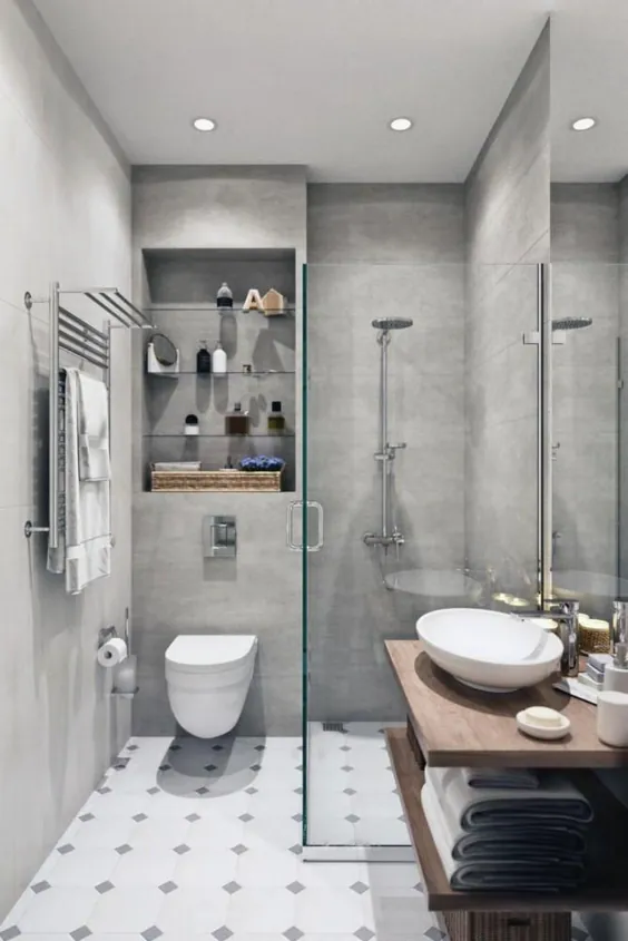 47+ ایده منحصر به فرد برای دکوراسیون حمام مدرن برای ساکنان آپارتمان