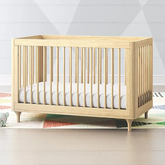 تختخواب قابل تبدیل Babyletto Lolly White & Natural 3 در 1 با کیت تبدیل تخت کودک نوپا + نظرات |  جعبه و بشکه