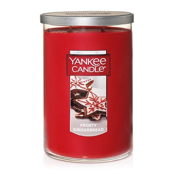 شمع YankeeÂ® HousewarmerÂ® Frosted Gingerbread Large 2-Wick Tumbler Candle | حمام تختخواب و فراتر از آن