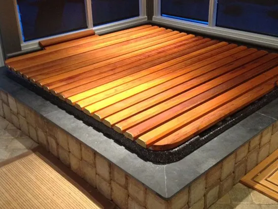 پوشش های وان آب داغ |  رول های چوبی برای وان های گرم