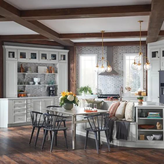کابینت های آشپزخانه سفارشی Thomasville Artisan به سبک Farmhouse-HDINSTTSBX نشان داده می شود - انبار خانه