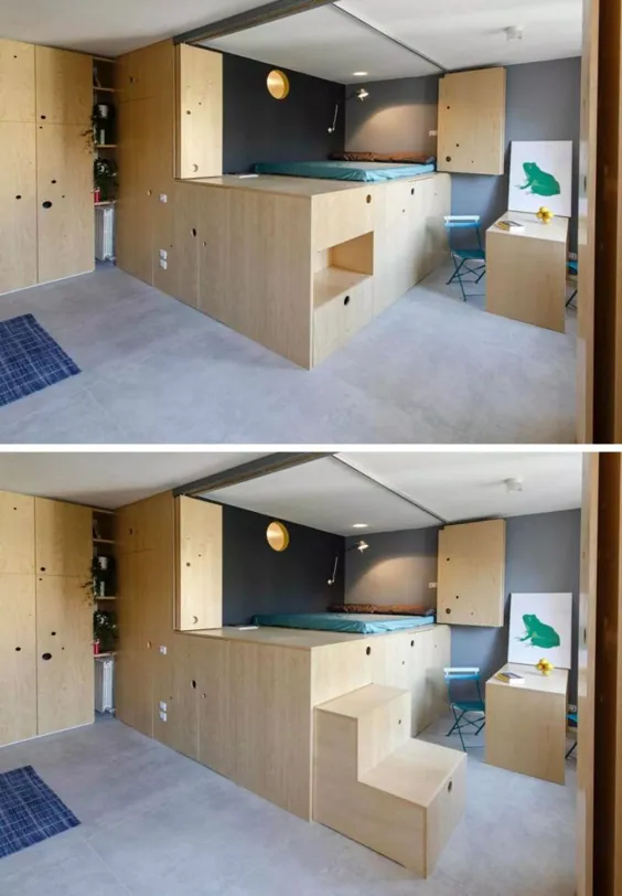 بزرگ زندگی در آپارتمان 30 متر مربع - رویکرد طراحی خلاقانه