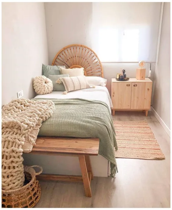 اتاق خواب داخلی اسکاندیناوی فضاهای کوچک