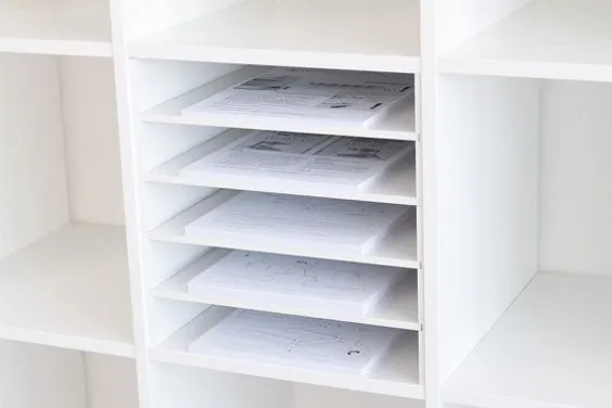 جعبه صندوق درج برای Ikea Kallax Expedit قفسه قفسه قفسه قفسه کاغذ قفسه مرتب سازی سینی سینی سند سینی کاغذ سینی سینی سینی برای 5 محفظه