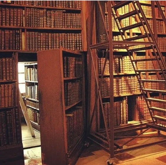 کتابخانه ای با گذر مخفی