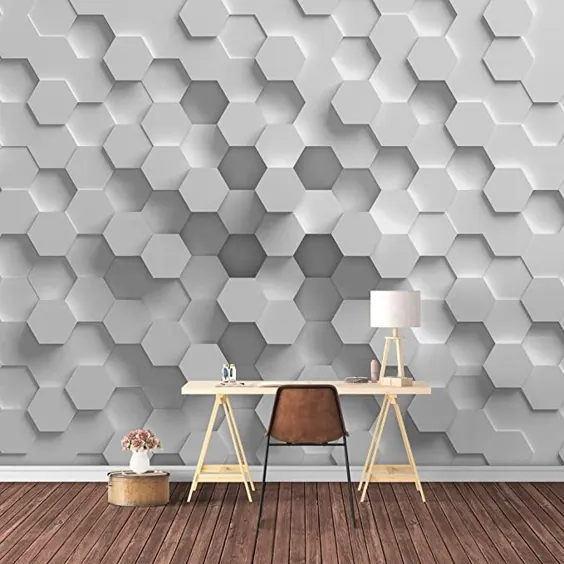 برچسب دیواری کاغذ دیواری متحرک SIGNFORD Wall Mural 3D View Pattern برای اتاق نشیمن اتاق خواب - 66x96 اینچ