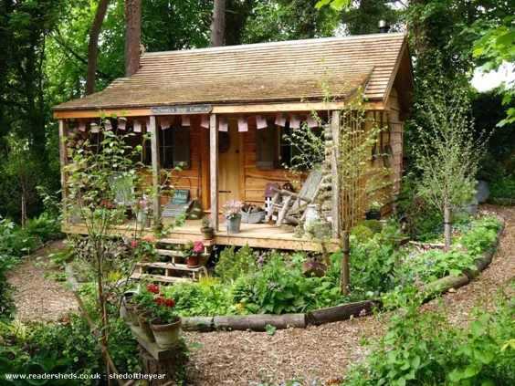 Teasel's Wood Cabin - Cabin / Summerhouse - Nottinghamshire #shedoftheyear @ buntingrebecca1