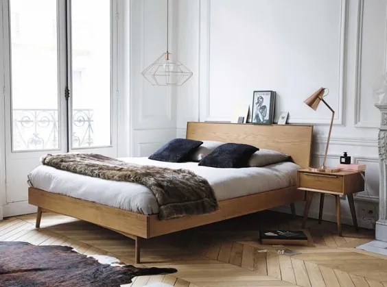 تختخواب های ساخته شده از چوب - بلوط ، خاکستر ، راش یا گردو