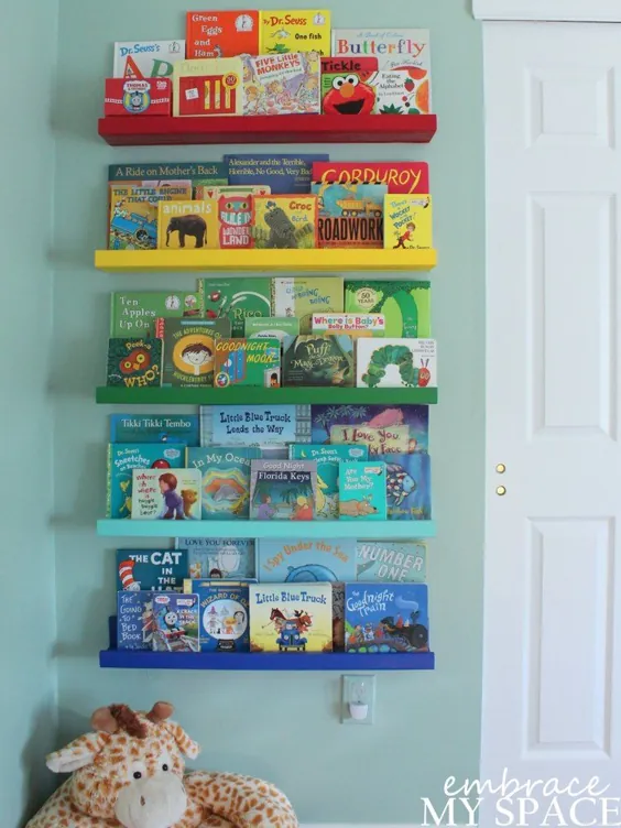 لبه های کتاب رنگین کمان DIY برای کتاب های کودکان