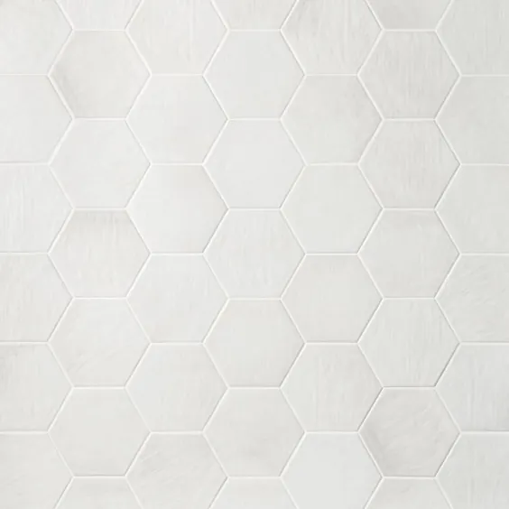 کاشی Artmore Brocha Hex 24 بسته ای سفید 8 در x 9 اینچ کف و کاشی دیواری طرح دار ظروف شیشه ای |  EXT3RD105418