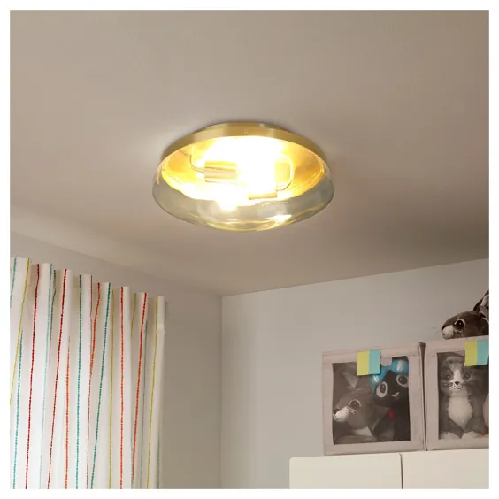 lampTERSKEN لامپ سقفی ، شیشه شفاف - IKEA