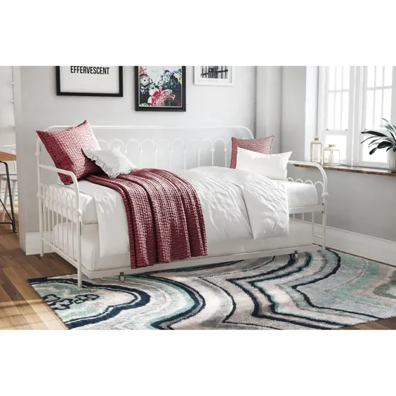 Novogratz Bright Pop Metal Daybed and Trundle Twin ، چند رنگ - Walmart.com