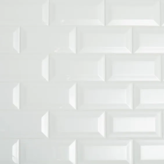 Daltile Restore 3 in x 6 in. Ceramic Bevel Bright White Metro Tile (10 sq ft / case) -RE1536MODBHD1P4 - انبار خانه