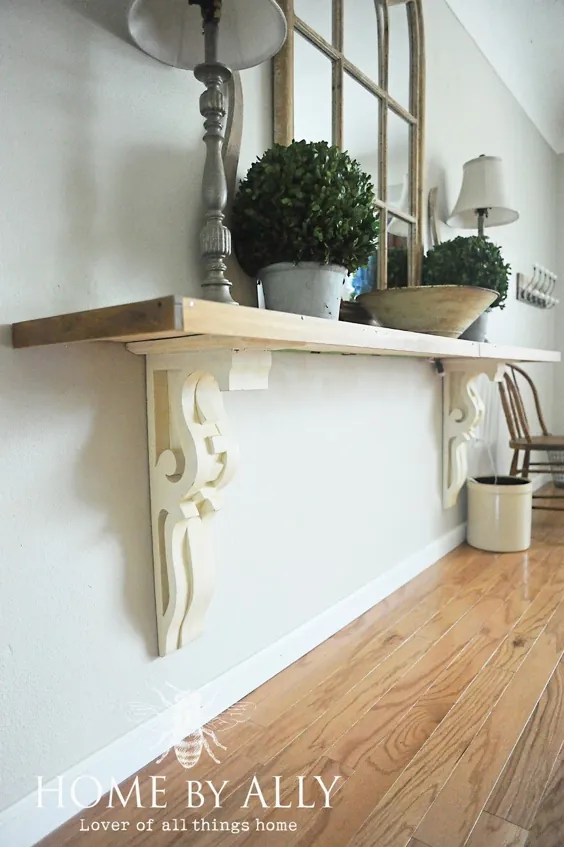 میز ورودی DIY با استفاده از تخته سنگ / نجات معماری