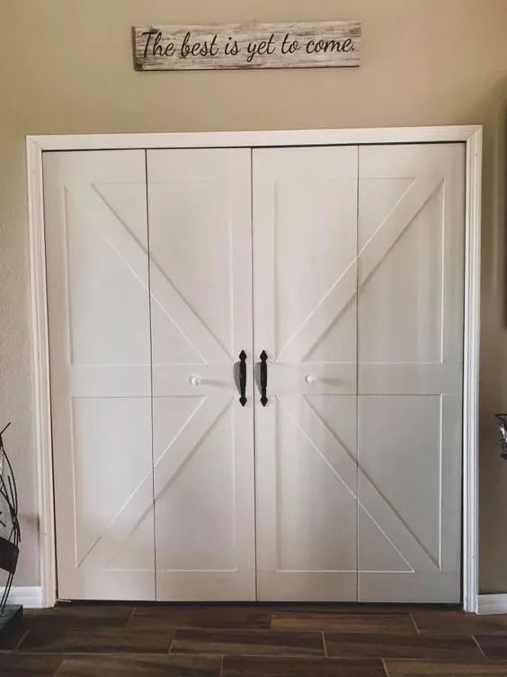 درب های دو برابر DIY به Barn Doors