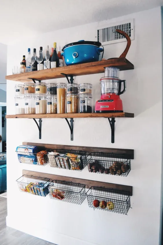 اجازه ندهید آشپزخانه فضای کوچک شما کمتر از انبار استفاده کند - در عوض این DIY های ساده را امتحان کنید